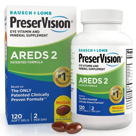 PreserVision AREDS 2 Eye Vitamin Supplement, 120 soft gels