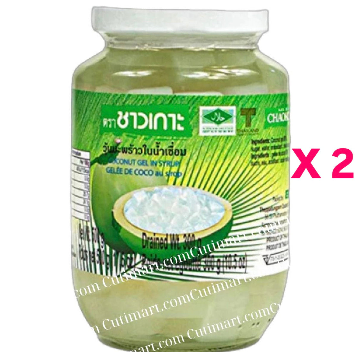 Chaokoh Coconut Gel in Syrup (Thạch Dừa) - 10.5oz