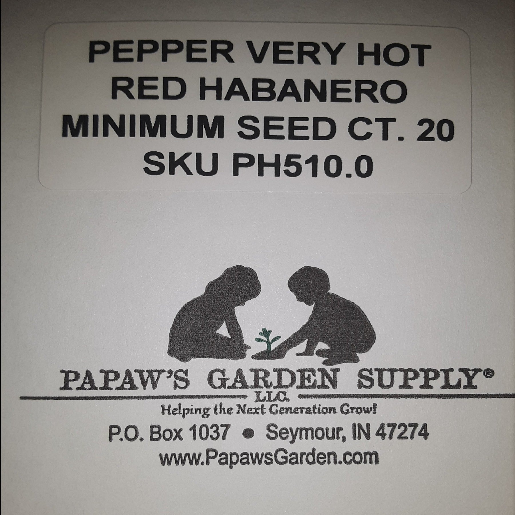 Habanero Red VERY HOT Pepper Seeds