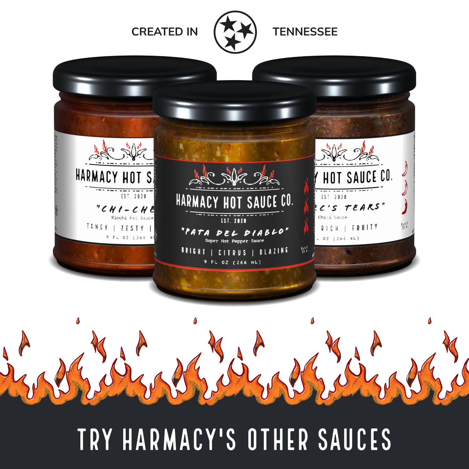Brimstone Inferno - Extra Hot Tahini & Roasted Red Pepper (9oz)