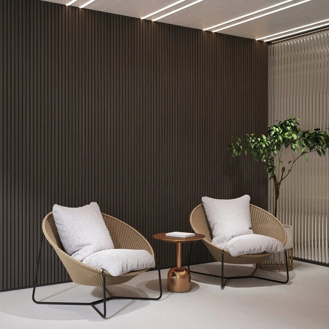 Hausvita Acoustic Solid Wood Slat Wall Panels ( 2 Panels Per Box )