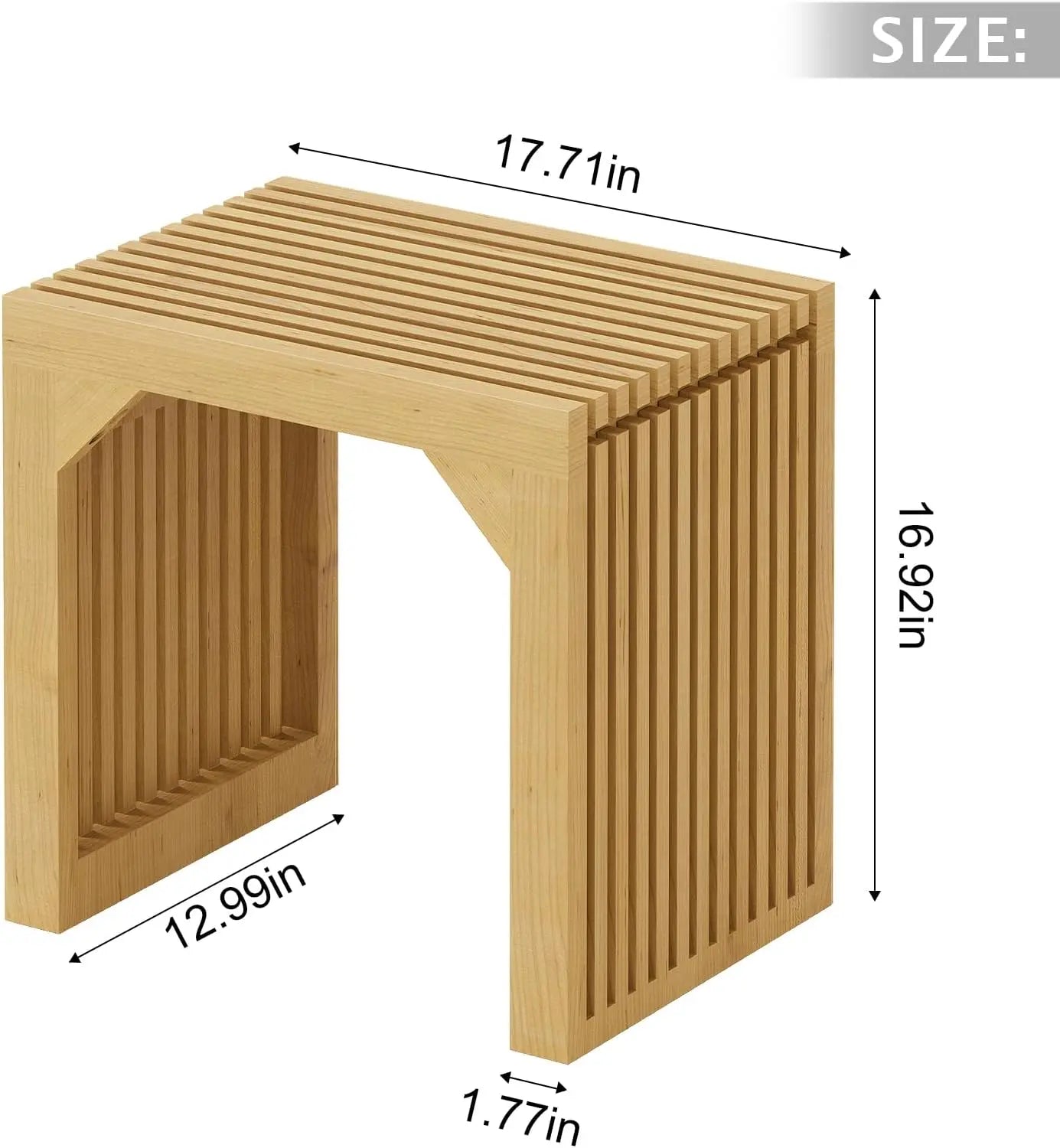Hausvita HiKingQueens 35" Dining Bench, Indoor Wood Bench for Entryway,Living Room,Kitchen and Bedroom (Nature, Long Bench)