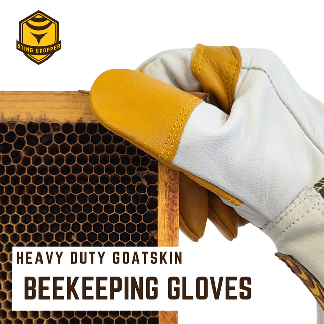 Heavy Duty Goat Skin Beekeeping Gloves