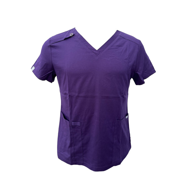 MJ V-Neck Holder Scrub Top (Unisex)