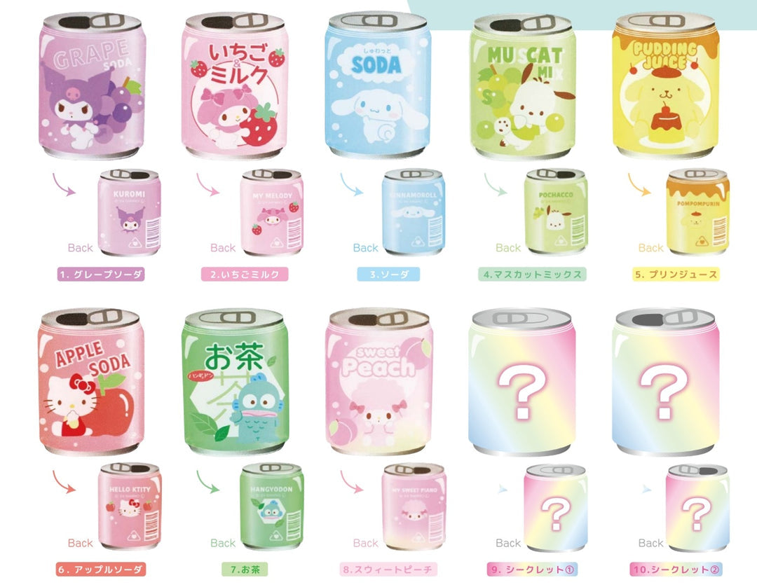 Sanrio Mystery Kawaii Soda Acrylic Clip - SALE