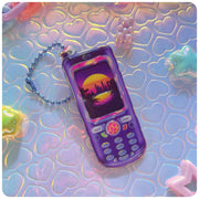 Nakia Skyline Vaporwave 3D Acrylic Keychain - FLASH SALE!