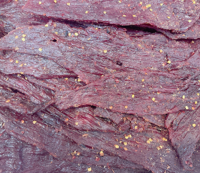 Spicy back pepper Beef Jerky - Khô Bò Tiêu Đen xông khói Cay - 0.5 lb