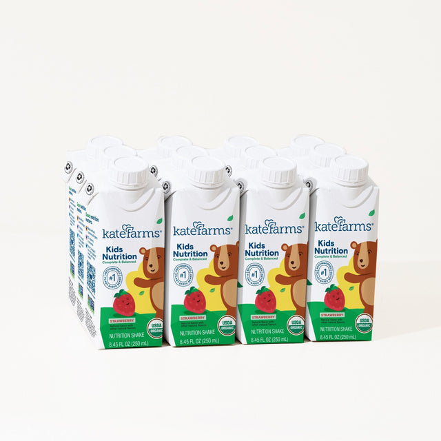 Kate Farms Kid's Nutrition Shake, Strawberry, Case/12