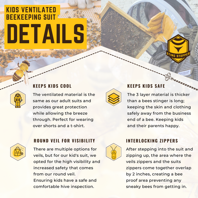 Kids Ventilated Beekeeping Suit