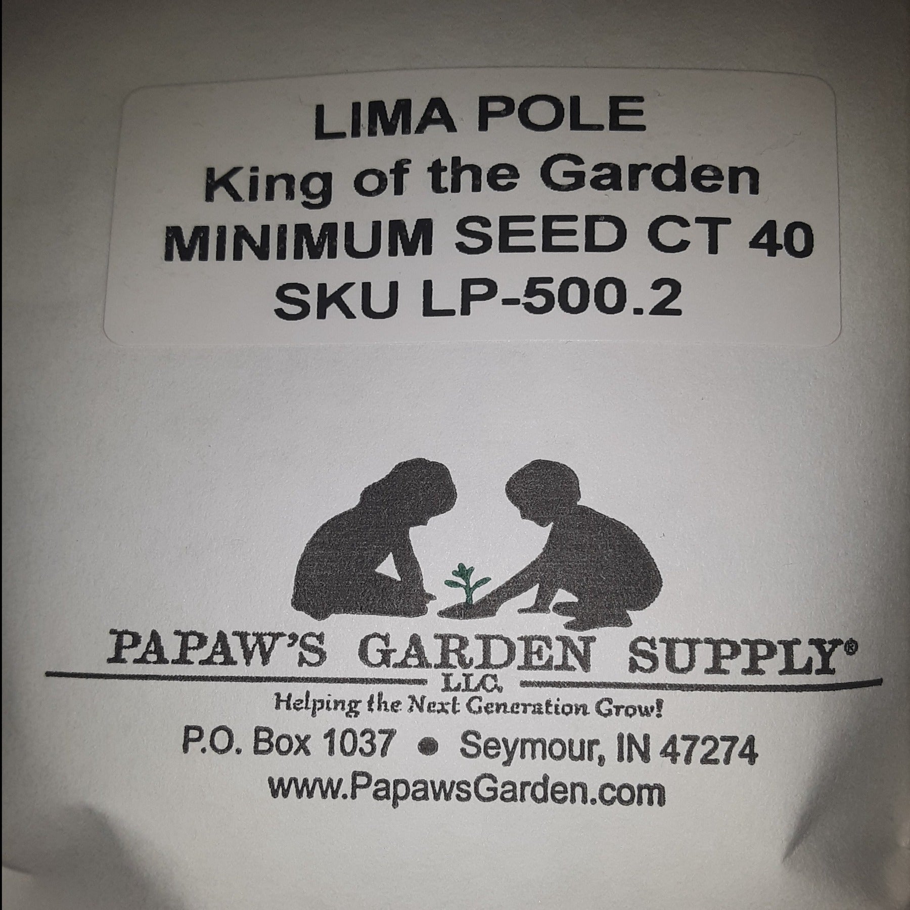 Pole Lima Bean King of the Garden Seeds
