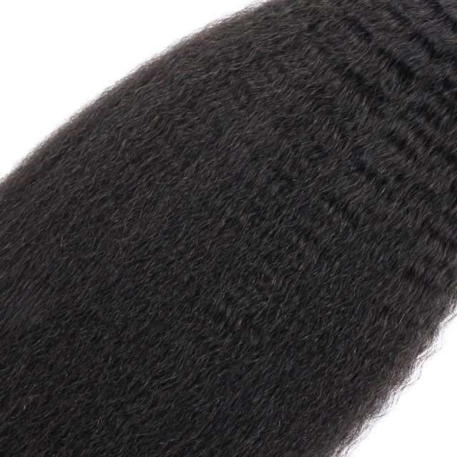 Kinky Straight Bulk 100% Human Braiding Hair