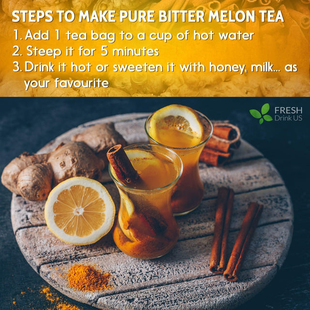 Turmeric, Ginger, Cinnamon Tea, Tea Bags, 100% Natural, Hand-made Blend of Turmeric, Ginger, and Cinnamon. Eco-conscious Tea Bags. Turmeric Ginger Herbal Tea. No Sugar, No Caffeine, No Gluten, Vegan. - FreshDrinkUS - Natural and Premium Herbal Tea