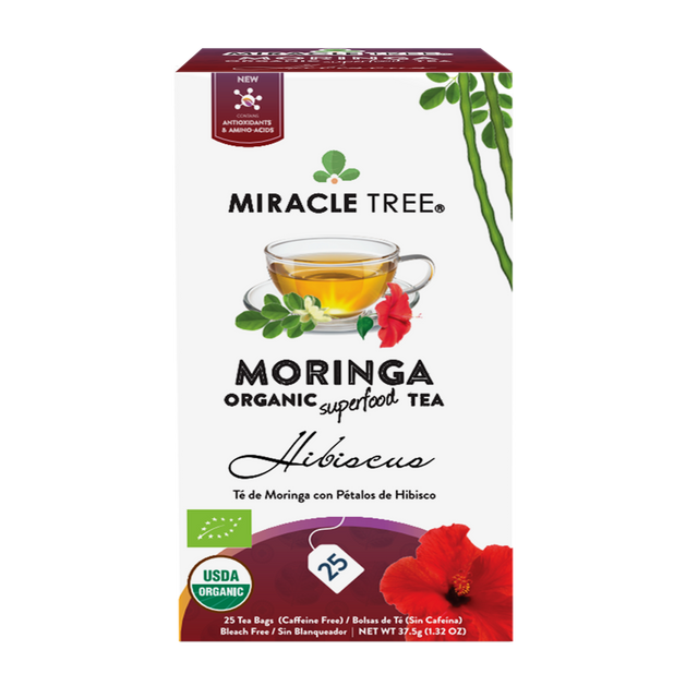 Organic Moringa Tea, Hibiscus