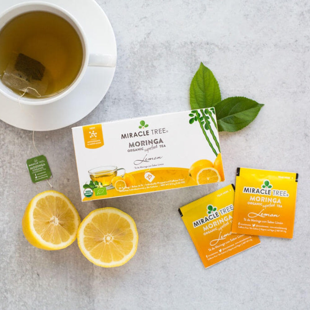 Organic Moringa Tea, Lemon