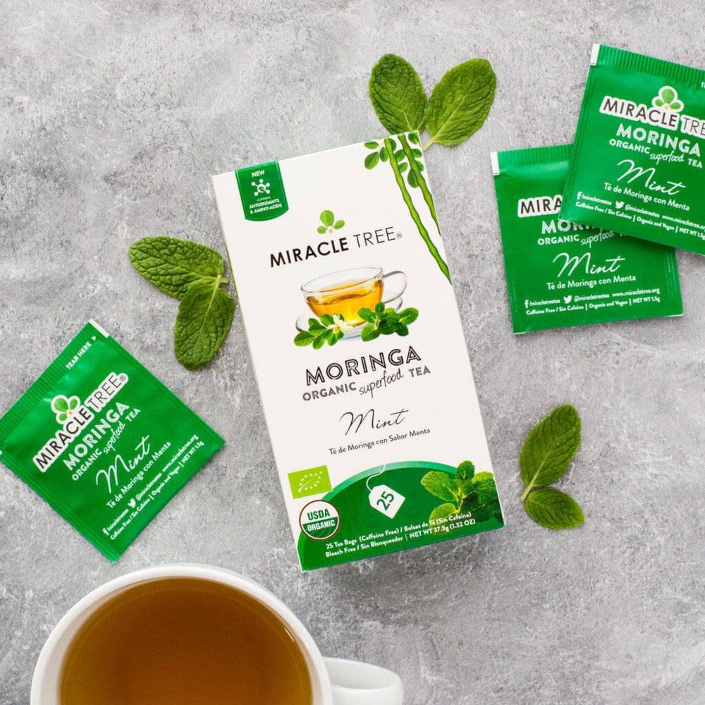 Organic Moringa Tea, Mint
