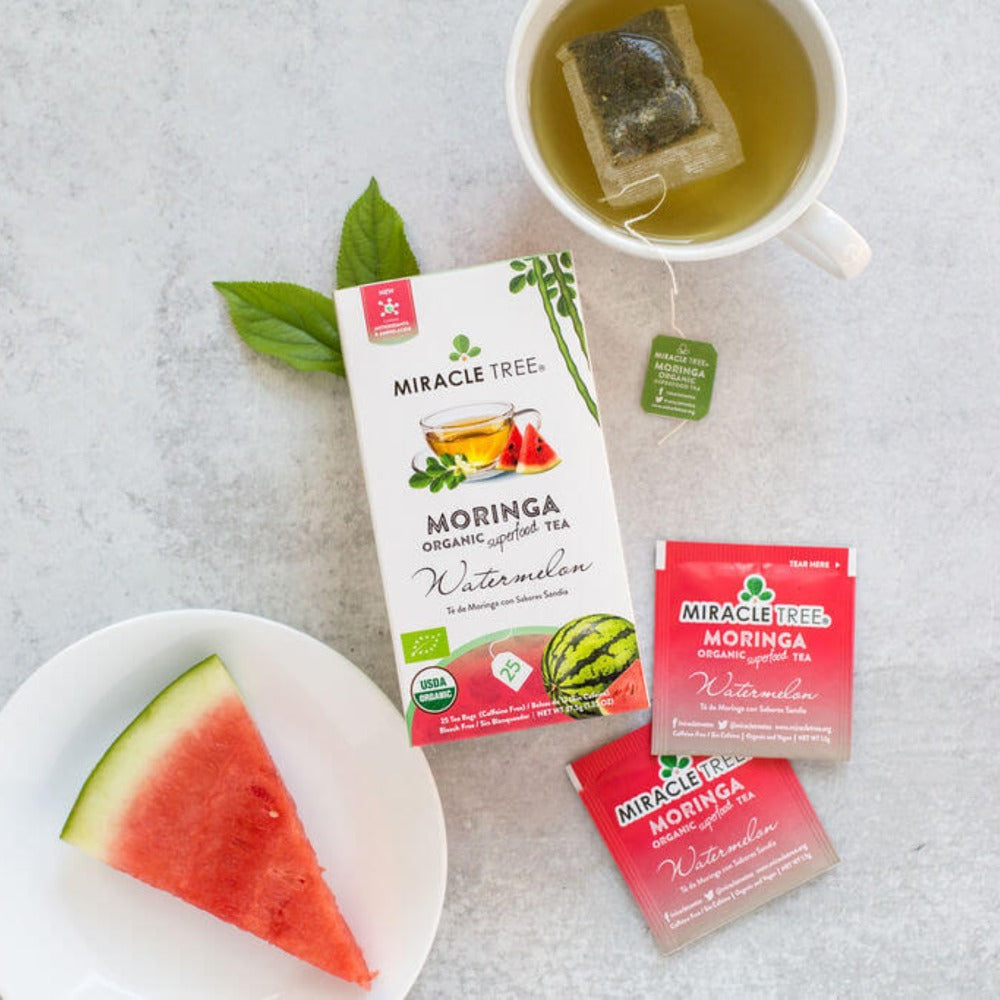 Organic Moringa Tea, Watermelon