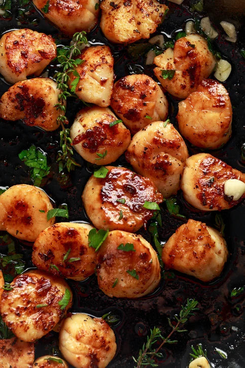 Dry Wild North Atlantic Scallops — 10/20 ct per lb