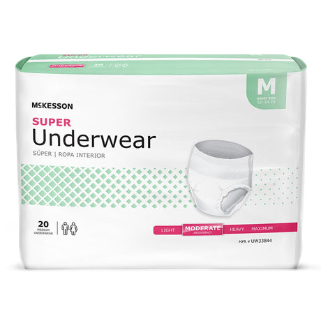 McKesson Adult Pull Up Underwear, Super