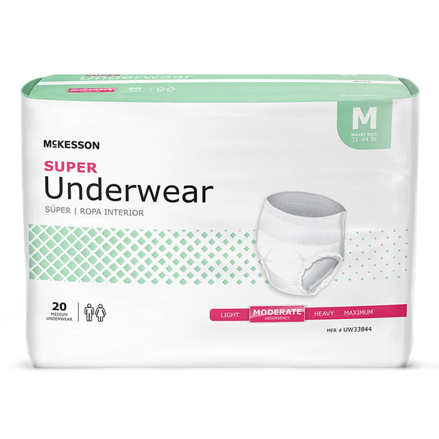 McKesson Adult Pull Up Underwear, Super