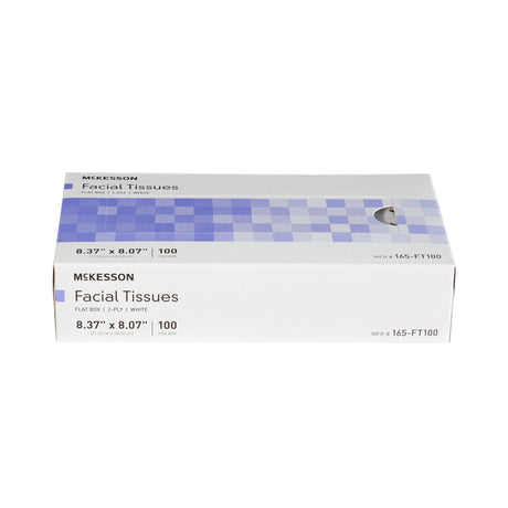 McKesson Facial Tissues, White, 8.37 x 8.07 Inch