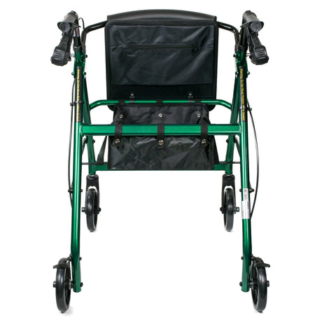 McKesson Lightweight 4 Wheel Rollator Walker, Green