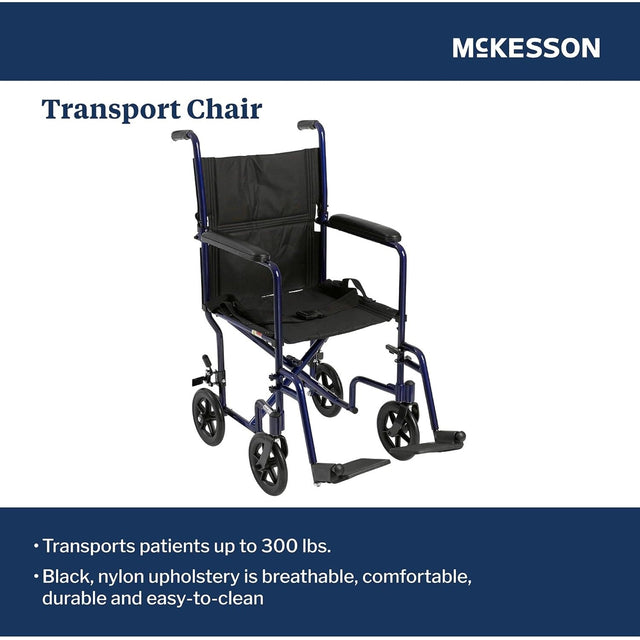 McKesson Lightweight Aluminum Transport Chair