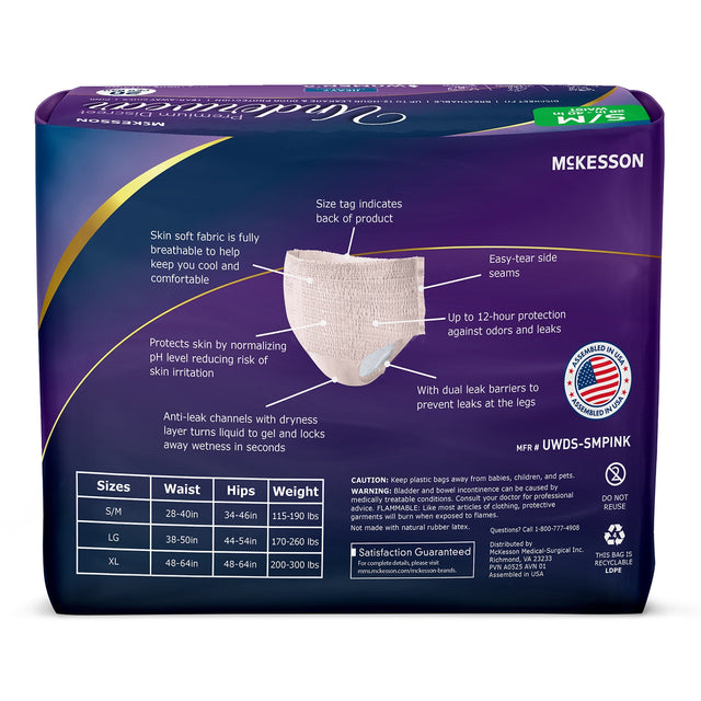 McKesson Women's Premium Discreet Pull On Absorbent Underwear, Heavy