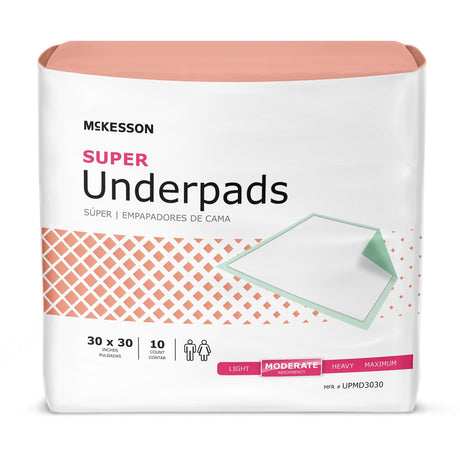 McKesson Super Underpads, Moderate