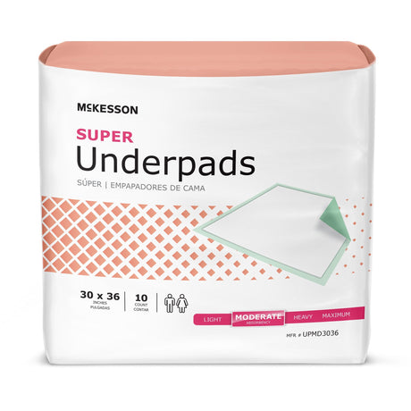 McKesson Super Underpads, Moderate