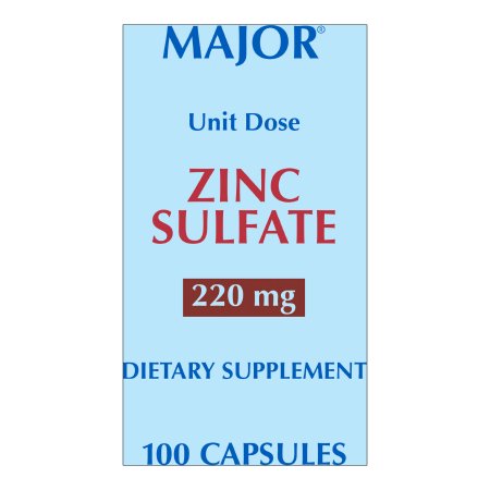 Major Zinc Sulfate Mineral Supplement, 220 mg