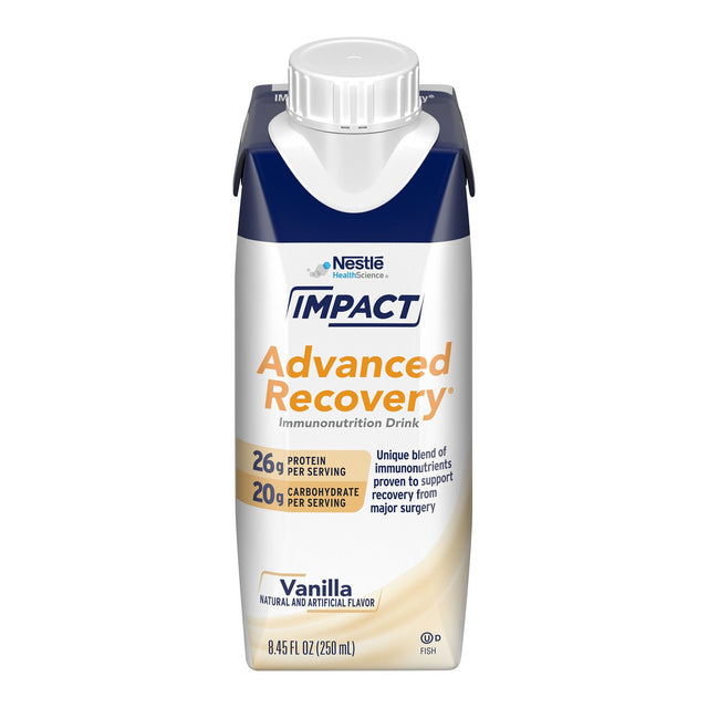 Nestle Impact Advanced Recovery Immunonutrition Drink, Vanilla, CS/10