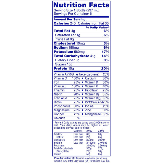 Nestle Carnation Breakfast Essentials, 8 oz Bottle, Rich Milk Chocolate