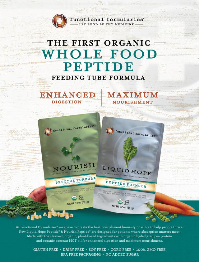 Nourish Pediatric Peptide Organic Tube Feeding Formula and Oral Supplement, Unflavored