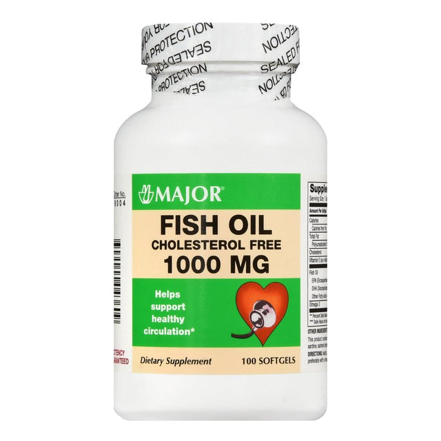 Major Omega 3 Fish Oil Supplement, 1000 mg