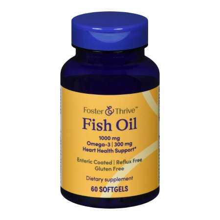 Foster & Thrive Omega-3 Fish Oil Supplement, 1000 mg, 60 soft gels