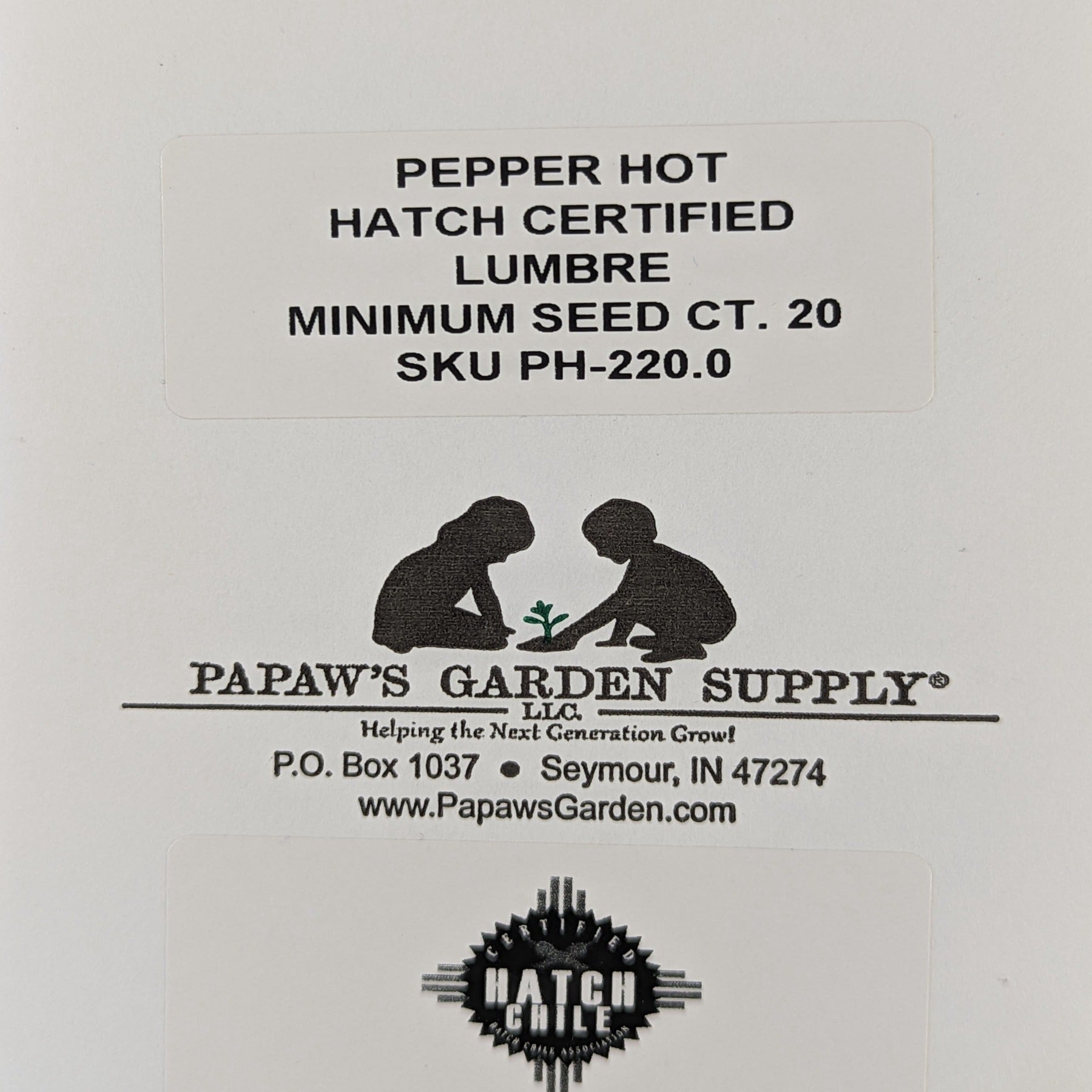 Hatch Cert. Lumbre Chile Hot Pepper Seeds