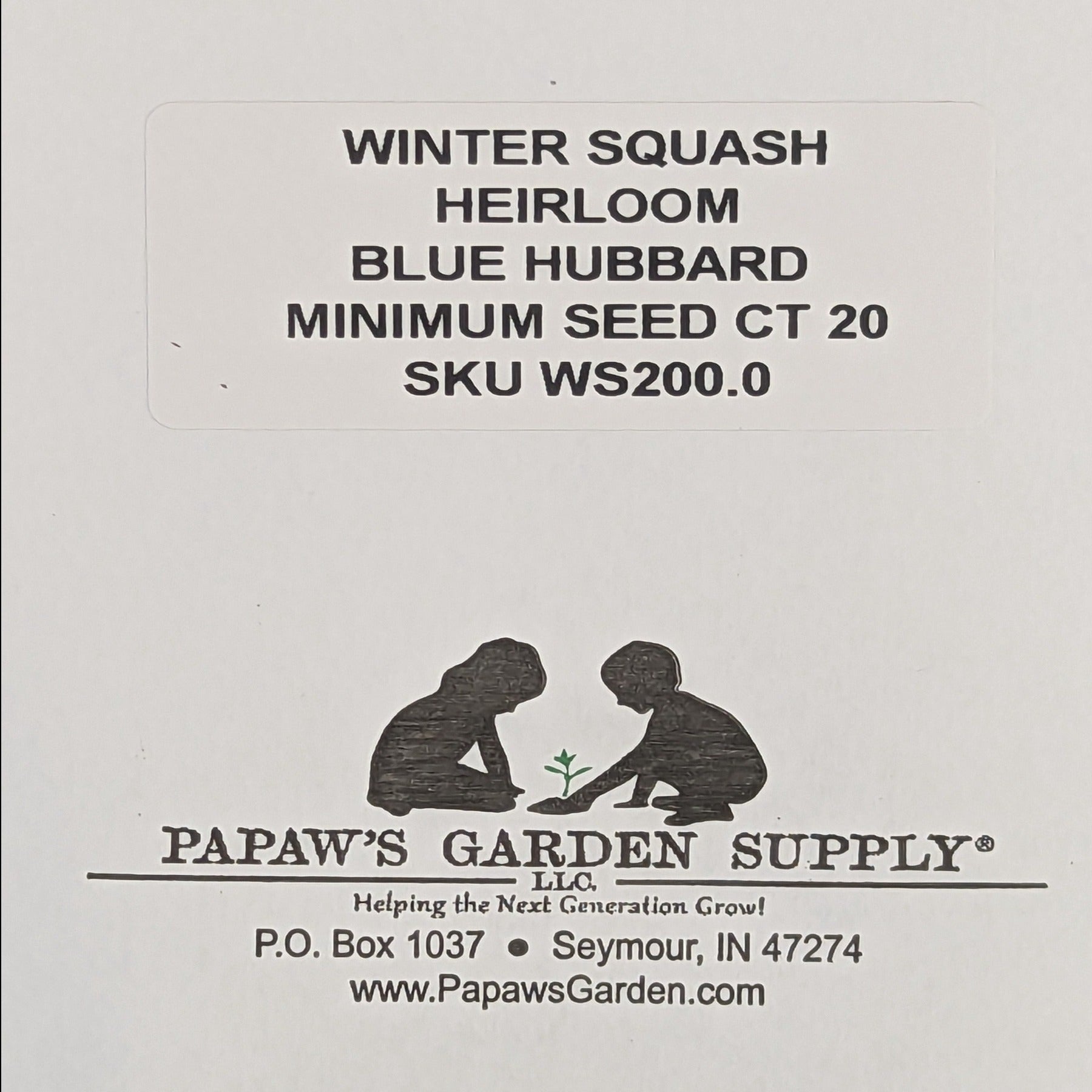 Blue Hubbard Heirloom Winter Squash Seeds