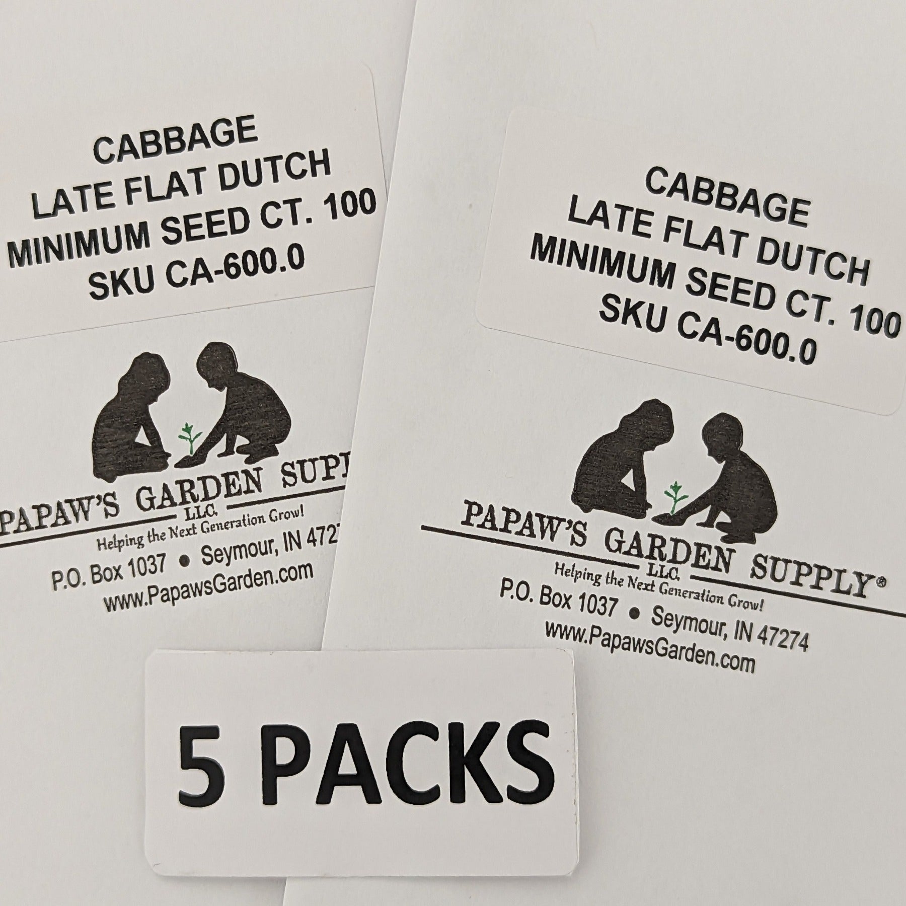 Late Flat Dutch Premium Heirloom Cabbage Seeds
