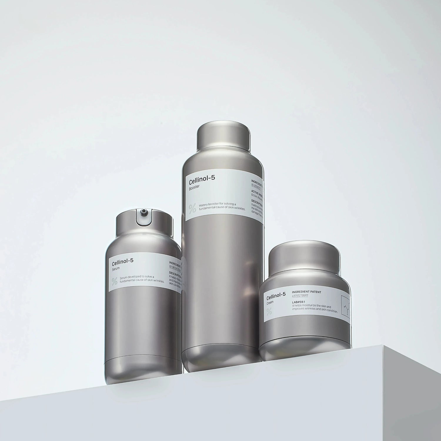 PERCENT SCIENCE Cellinol-5 Anti-Aging Trio Set - Patented Anti-Wrinkle & Lifting Complex with Brightening Effects