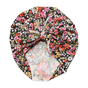 Lillian | Black Floral | Classic Headwrap