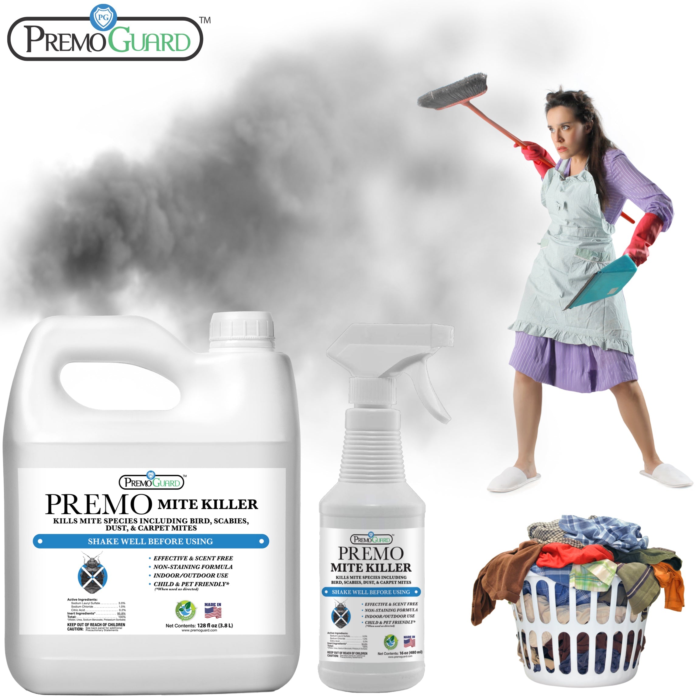 Mite Killer Spray | Natural & Non-Toxic | Premo Guard (C)