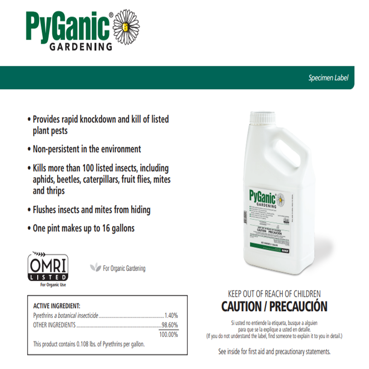 PyGanic Gardening 32 OZ Concentrate