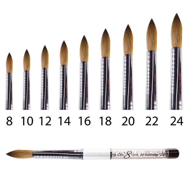 Acrylic Brush - Rhinestone Handle