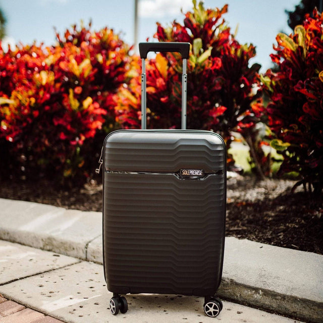 20-inch Black Carry-On Hardcase Roller Luggage with 360° Wheels