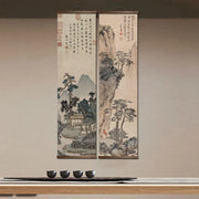 Chinese traditional scroll landscape posters traditional classic art home