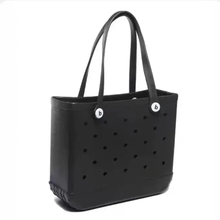 EVA Rubber Waterproof Handbag - Solid Color M/L