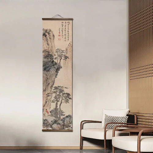 Chinese traditional scroll landscape posters traditional classic art home