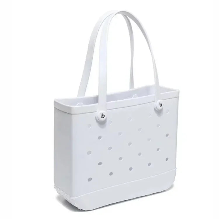 EVA Rubber Waterproof Handbag - Solid Color M/L