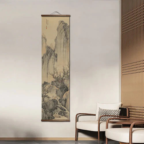Chinese traditional scroll landscape posters traditional classic art home