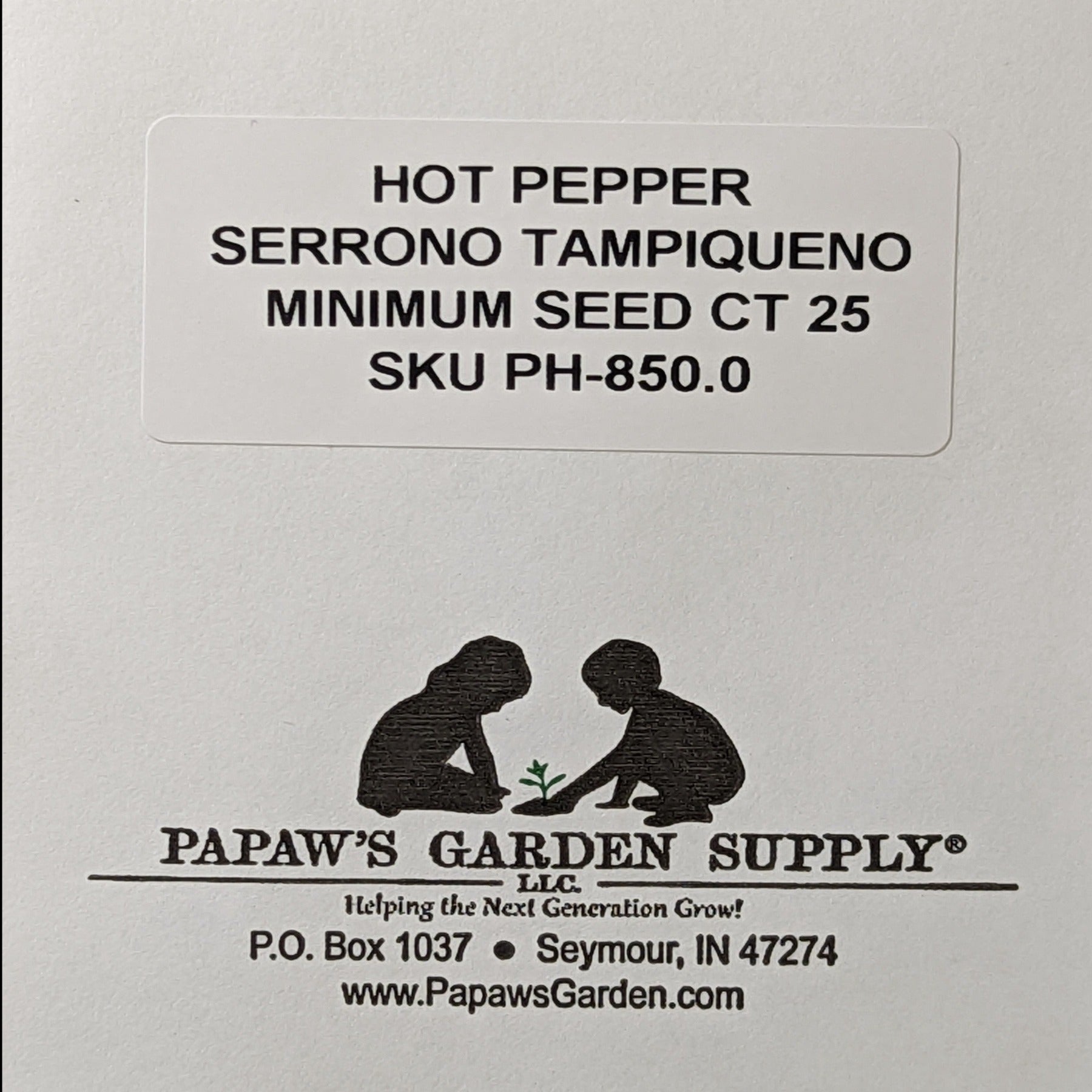 Serrono Tampiqueno Hot Pepper Seeds